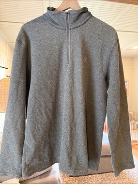 The North Face Men's Gray Zip-Neck Sweater